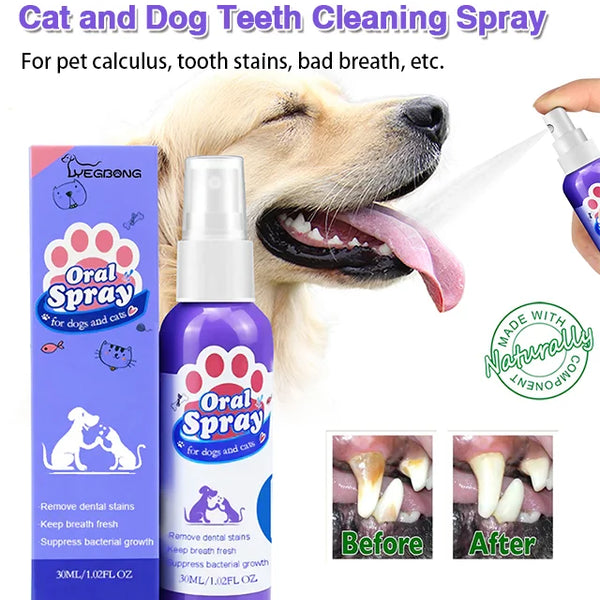 Paw care ™ Oral Spray, 🦷Teeth Cleaning Spray for Dogs & Cats🔥(BUY 1 GET 1 FREE OFFER )🔥