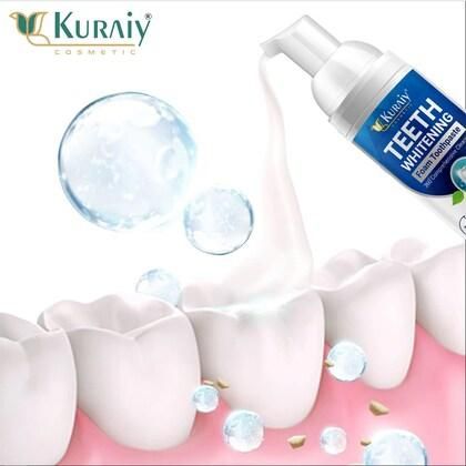 KURAIY Toothpaste Whitening Foam Natural Mouth Wash.