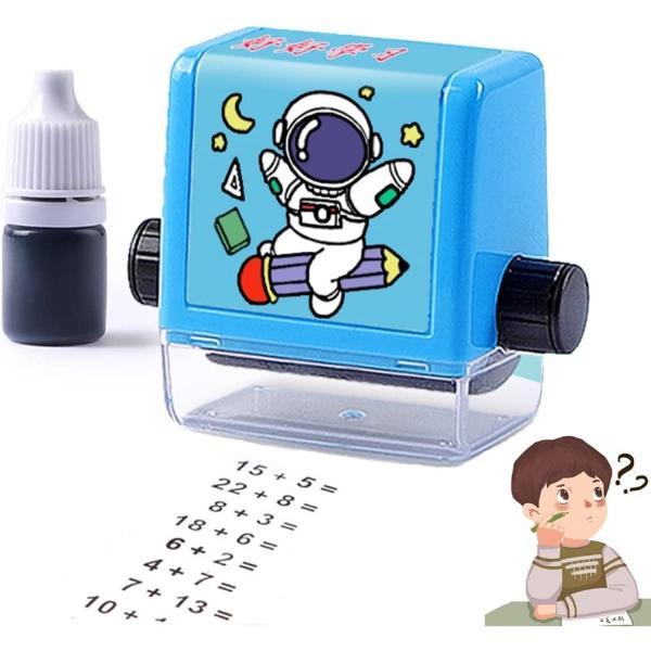 Birud Addition Stamps for Kids, Roller Design Teaching Stamp, Math Stamps Practice Tools