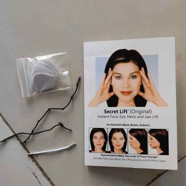 Face Lifting Wrinkles Tape 40PCS,Instant Face Neck and Eye Lifting sticker With Lifting Ropes Elastic Waterproof,V-line Makeup Tool to Hide Facial...