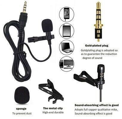 Collar Mic for Voice Recording with Type C to 3.5 mm Jack Audio Connector